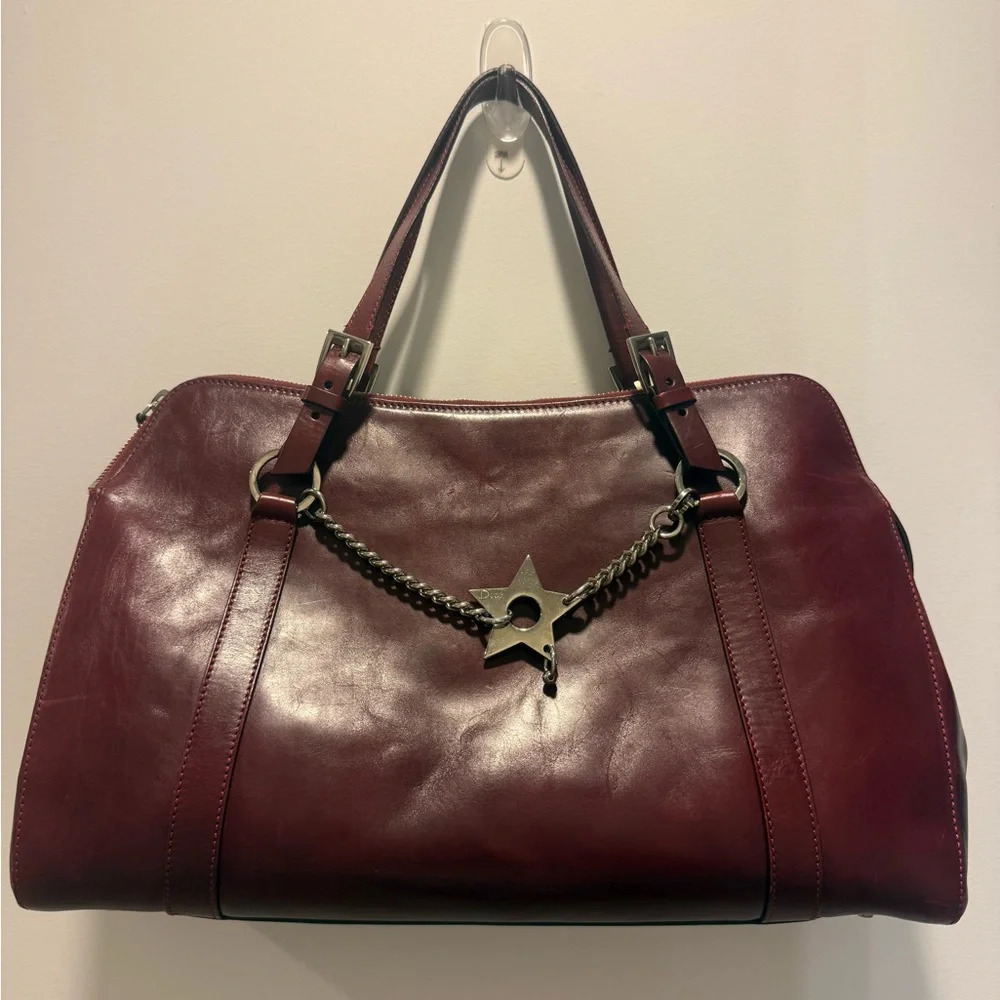 Vintage Galliano Dior Hardcore Piercing Bag - Burgundy